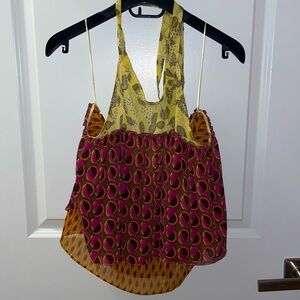 NWOT Zara Chemise Printed Halter Top 7720 025